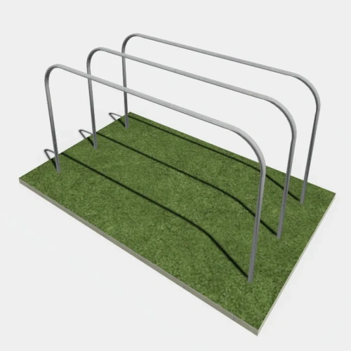 Брусья параллельные тройные, уличные тренажеры