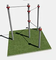 Воркаут тренажер турник тройной «Звезда»